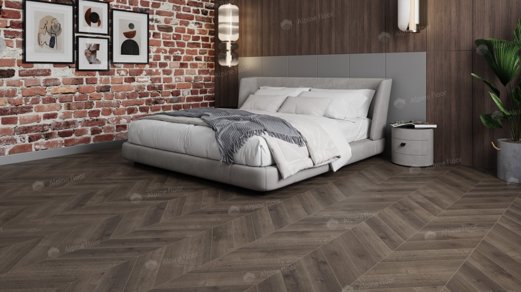 LVT плитка Дуб Антарес Chevron ECO 20-9