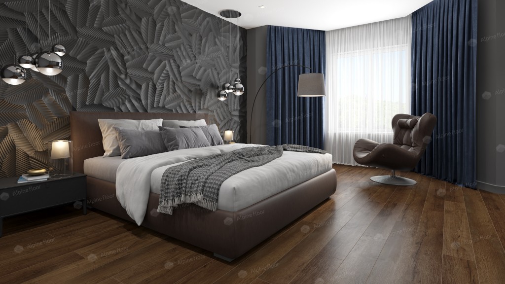 Alpine Floor Premium XL Дуб Шоколадный