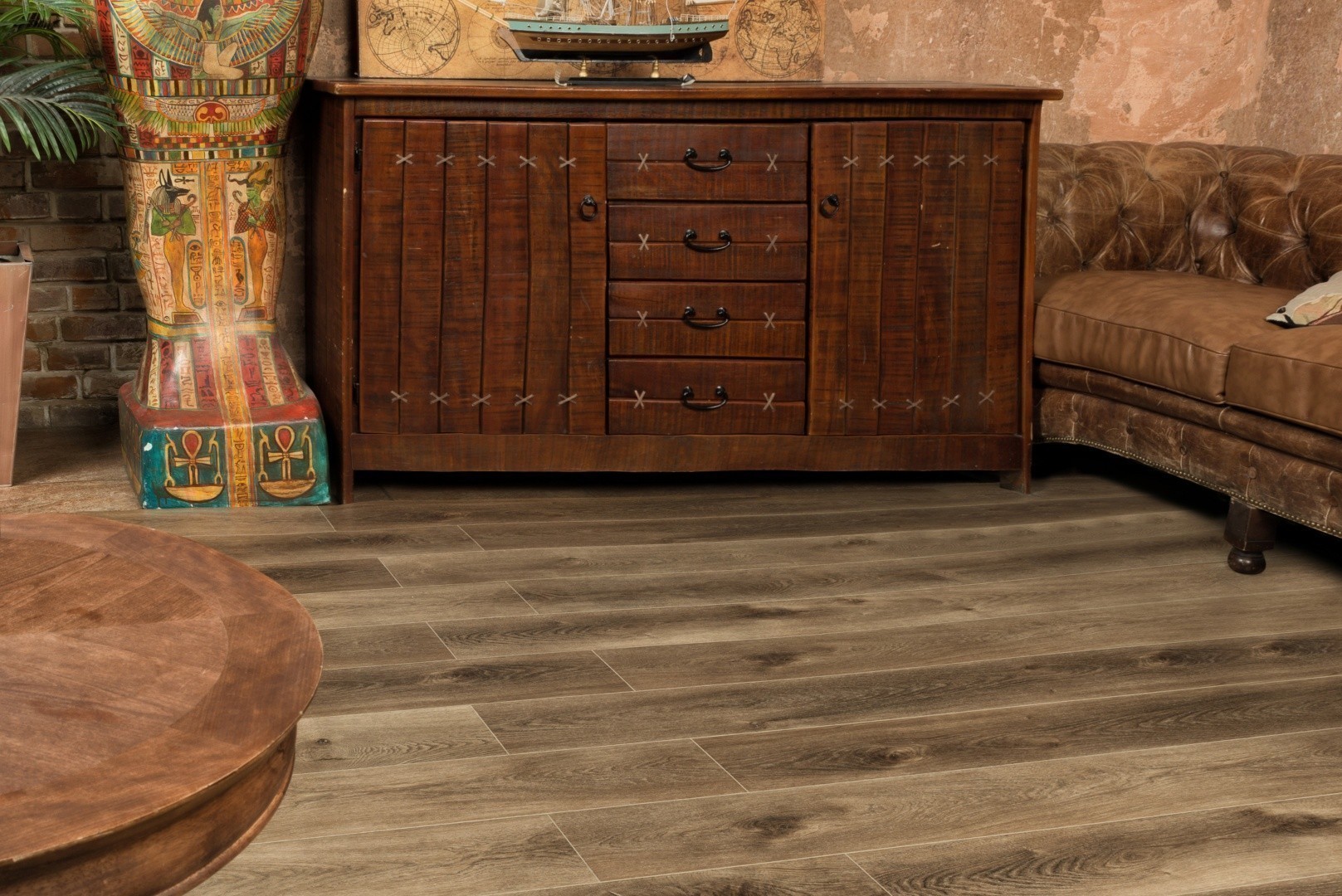 Alpine Floor Premium XL Дуб Коричневый